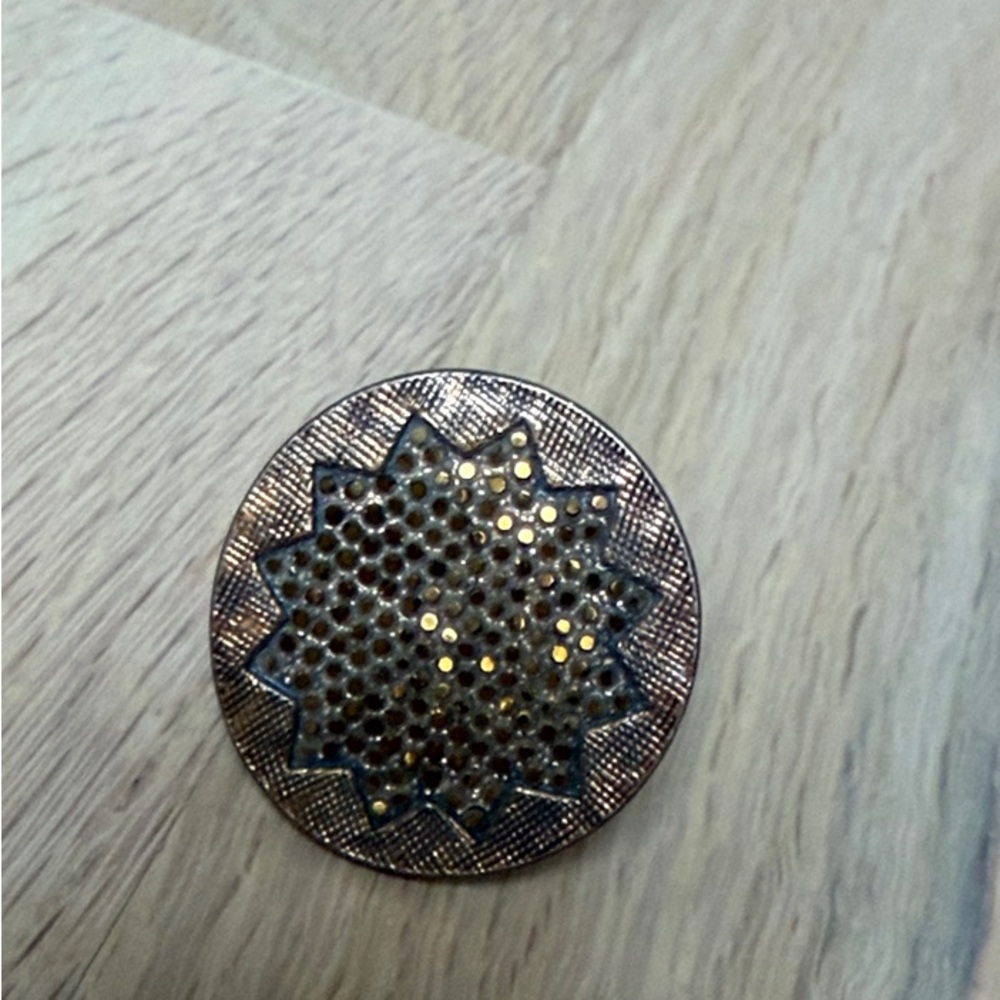 House of Harlow 1960 Starburst Gold and Silver Ring